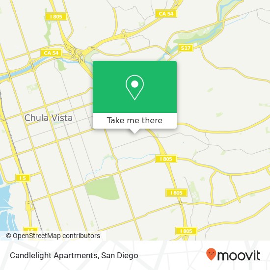 Mapa de Candlelight Apartments