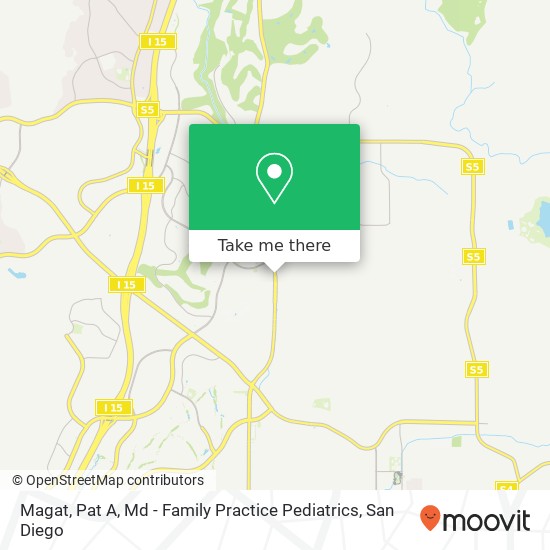 Magat, Pat A, Md - Family Practice Pediatrics map