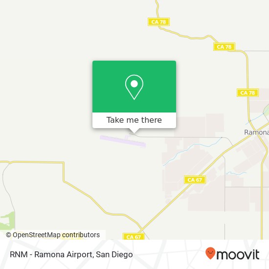 RNM - Ramona Airport map