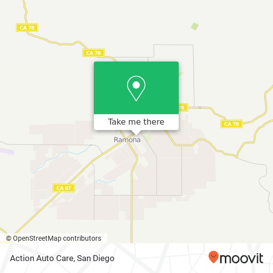 Action Auto Care map