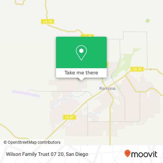 Mapa de Wilson Family Trust 07 20