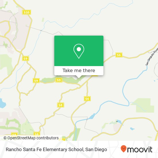 Mapa de Rancho Santa Fe Elementary School