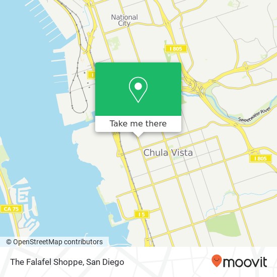 The Falafel Shoppe map