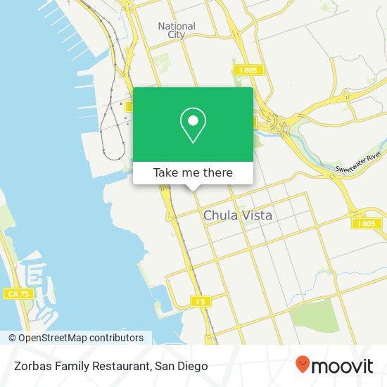Mapa de Zorbas Family Restaurant