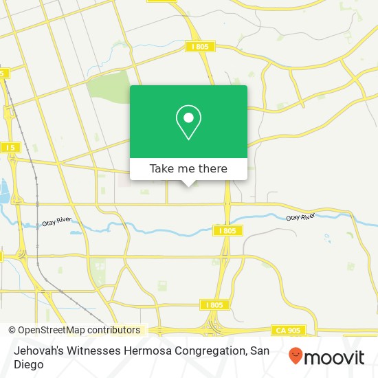 Mapa de Jehovah's Witnesses Hermosa Congregation