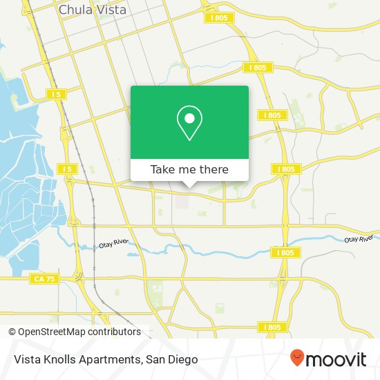 Mapa de Vista Knolls Apartments