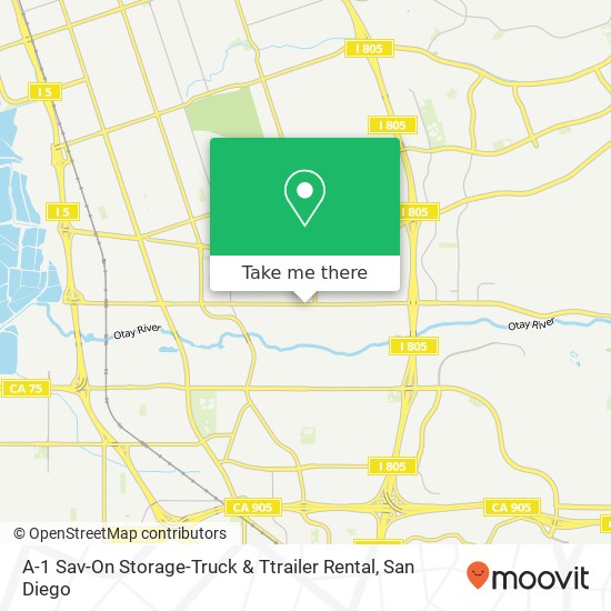 Mapa de A-1 Sav-On Storage-Truck & Ttrailer Rental