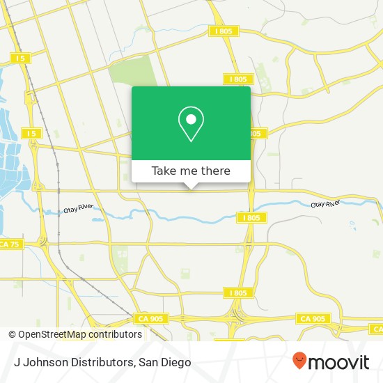 J Johnson Distributors map