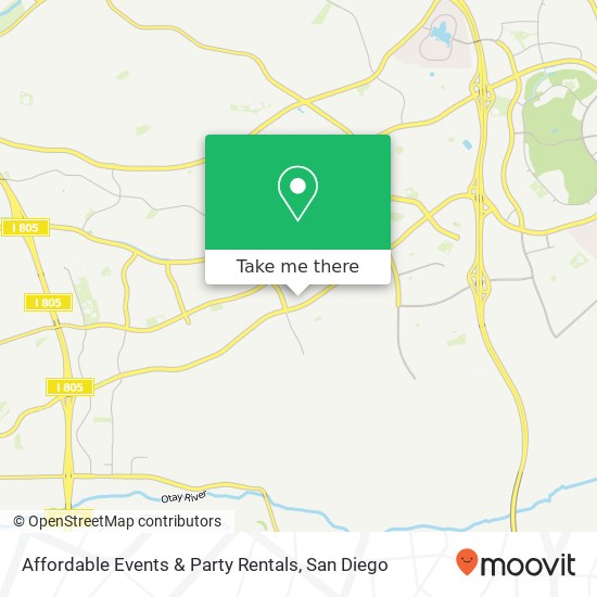 Affordable Events & Party Rentals map