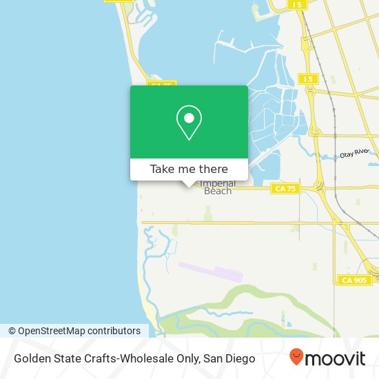 Mapa de Golden State Crafts-Wholesale Only