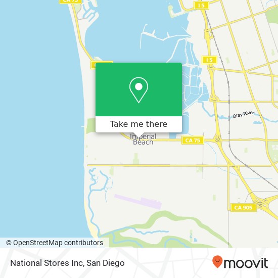 National Stores Inc map