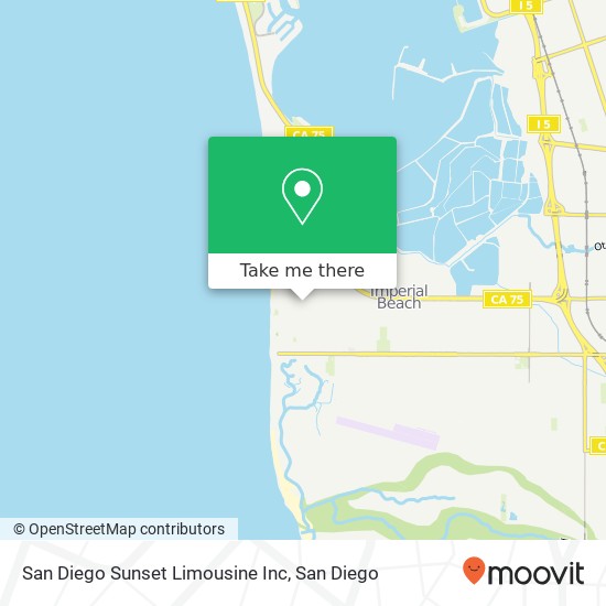 San Diego Sunset Limousine Inc map