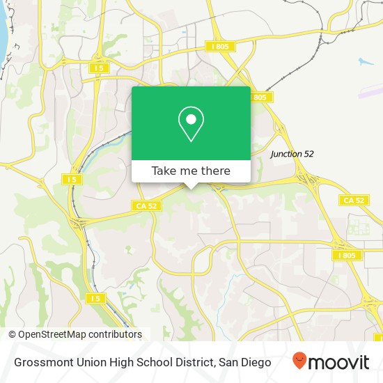 Grossmont Union High School District map