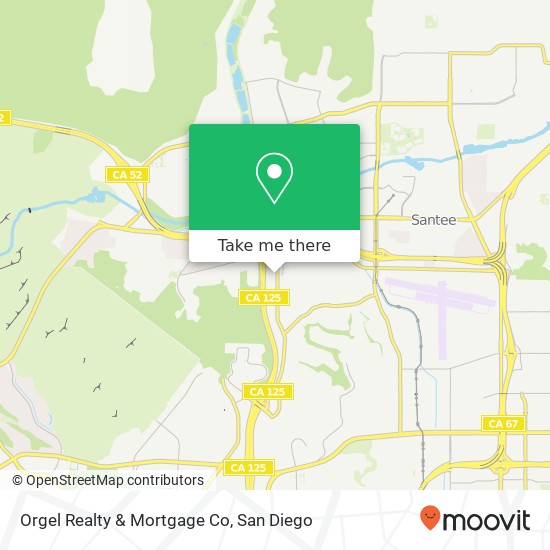 Mapa de Orgel Realty & Mortgage Co