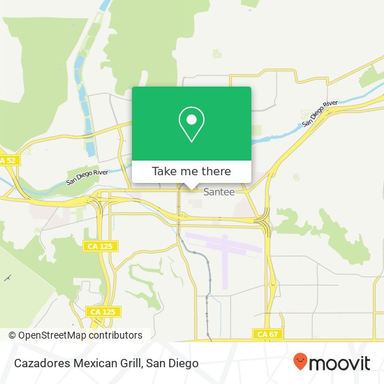 Cazadores Mexican Grill map