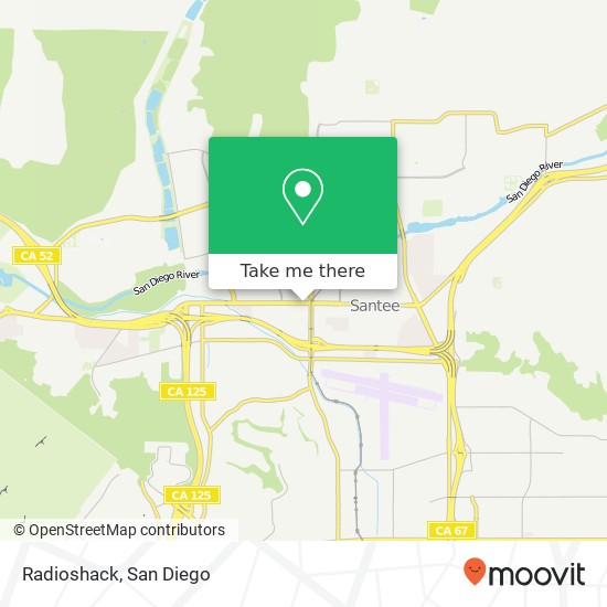 Radioshack map