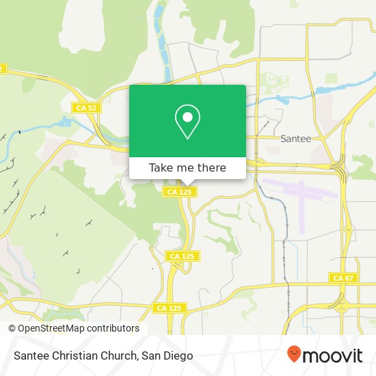 Mapa de Santee Christian Church