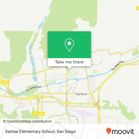 Santee Elementary School map