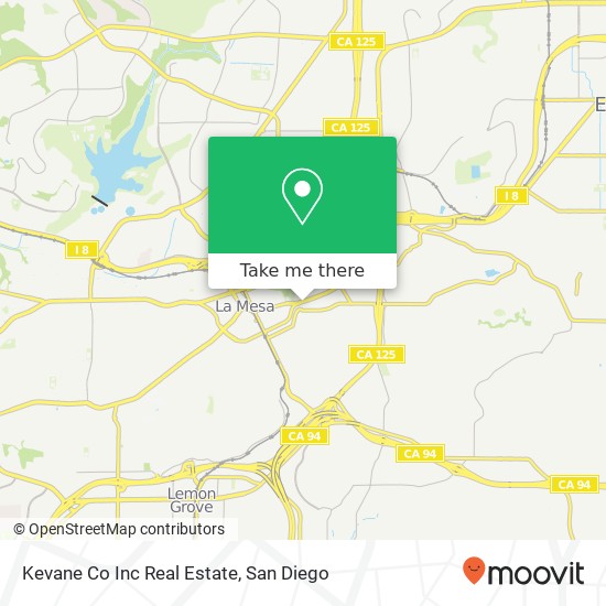 Mapa de Kevane Co Inc Real Estate