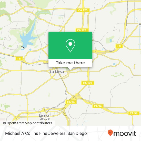 Mapa de Michael A Collins Fine Jewelers