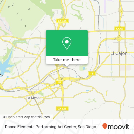 Mapa de Dance Elements Performing Art Center