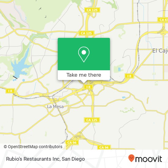 Rubio's Restaurants Inc map