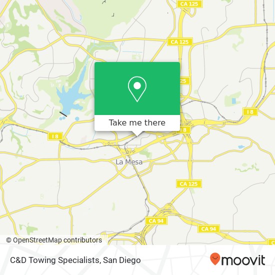 Mapa de C&D Towing Specialists