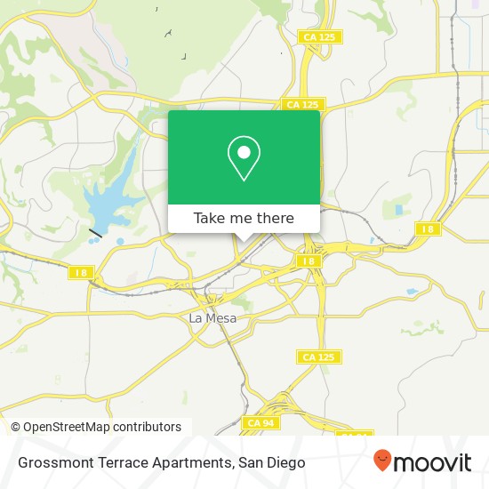 Mapa de Grossmont Terrace Apartments