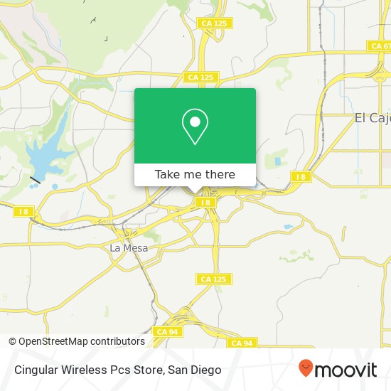 Cingular Wireless Pcs Store map