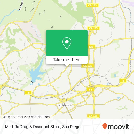 Mapa de Med-Rx Drug & Discount Store