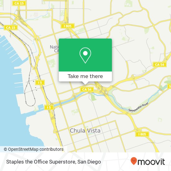 Staples the Office Superstore map