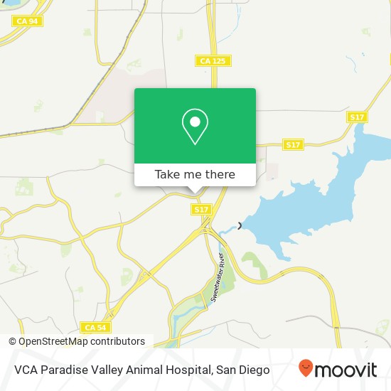 Mapa de VCA Paradise Valley Animal Hospital