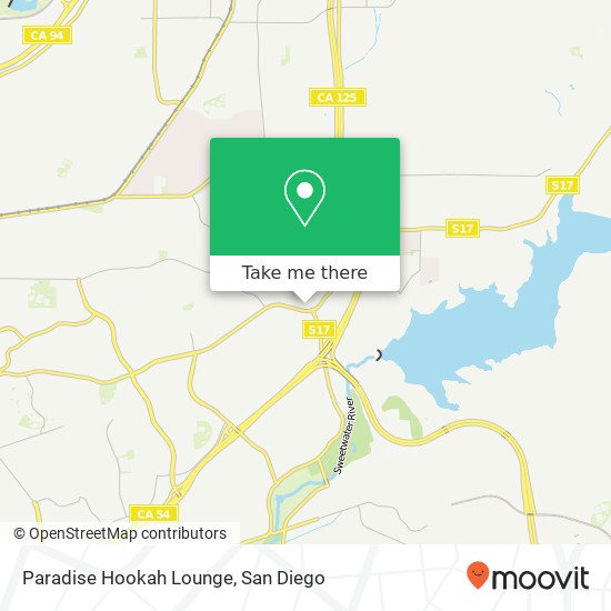 Mapa de Paradise Hookah Lounge