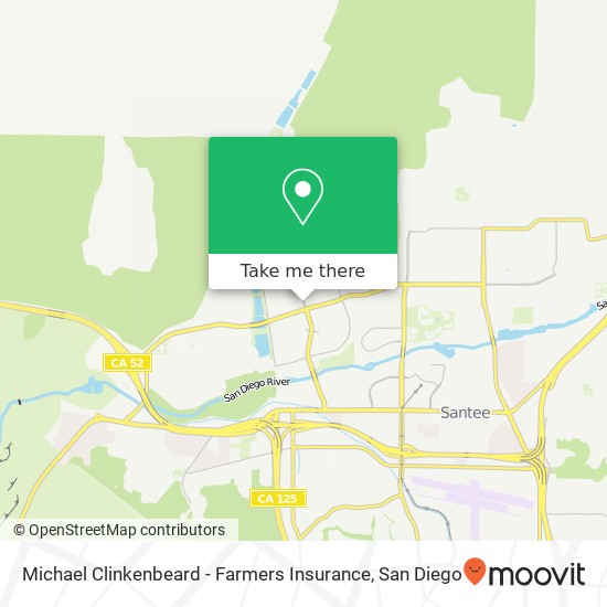 Mapa de Michael Clinkenbeard - Farmers Insurance