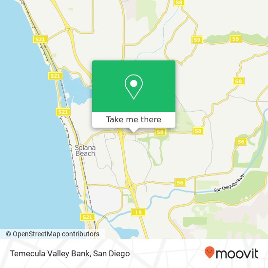 Mapa de Temecula Valley Bank