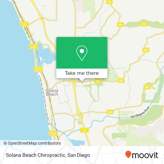 Mapa de Solana Beach Chiropractic