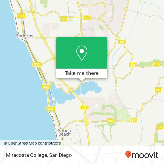 Mapa de Miracosta College