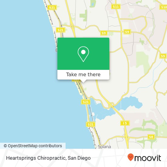 Heartsprings Chiropractic map