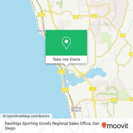 Mapa de Rawlings Sporting Goods Regional Sales Office