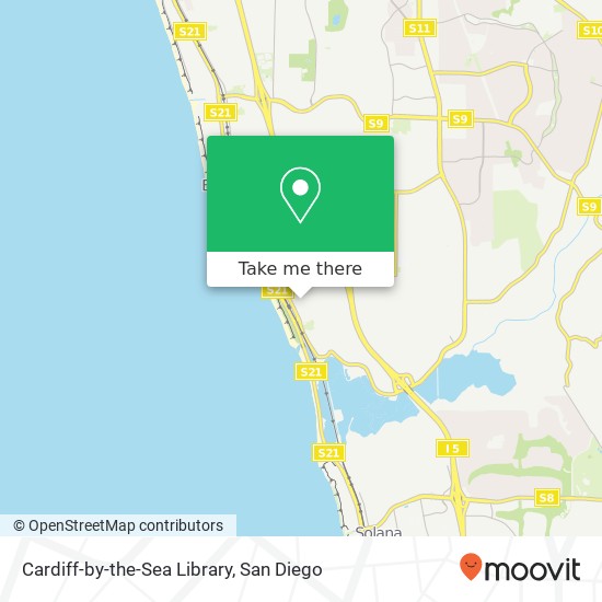 Cardiff-by-the-Sea Library map