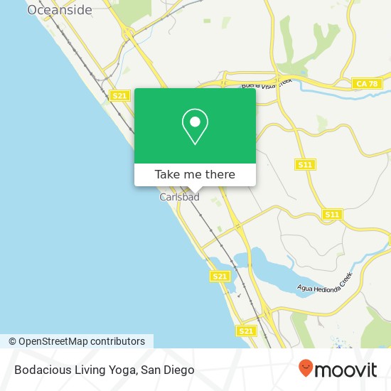 Bodacious Living Yoga map