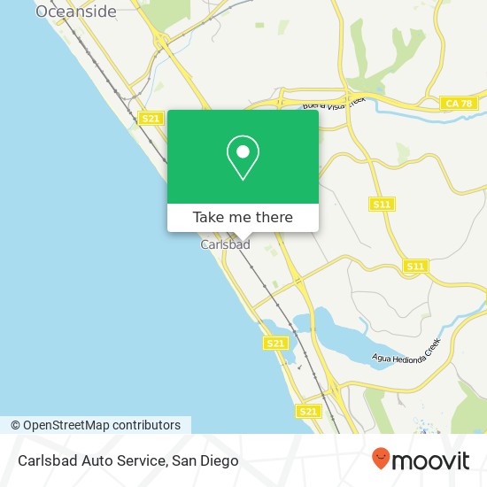 Mapa de Carlsbad Auto Service