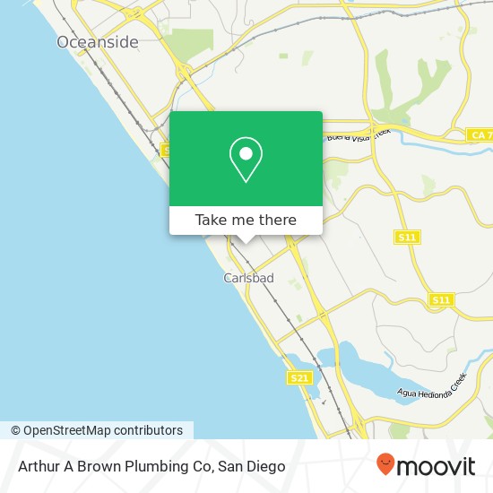 Mapa de Arthur A Brown Plumbing Co