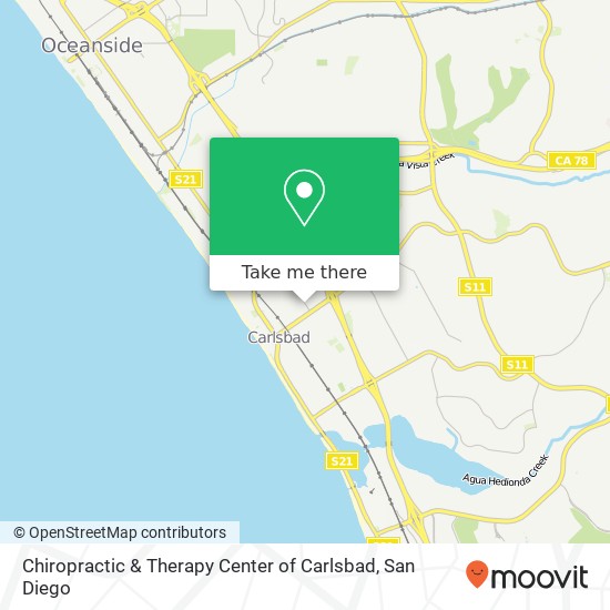 Chiropractic & Therapy Center of Carlsbad map