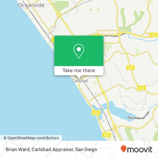 Mapa de Brian Ward, Carlsbad Appraiser