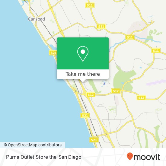 Mapa de Puma Outlet Store the