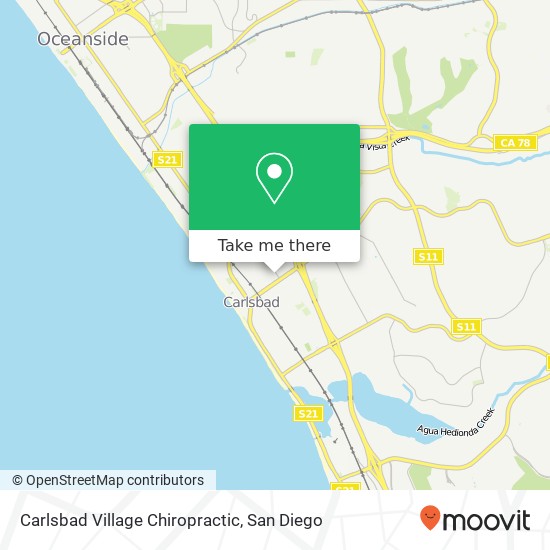 Carlsbad Village Chiropractic map