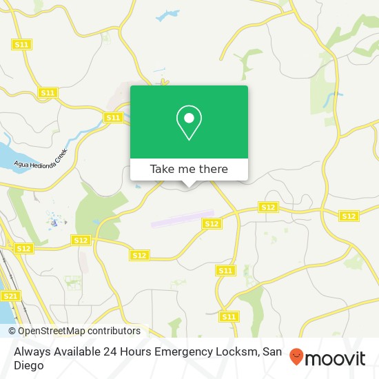 Always Available 24 Hours Emergency Locksm map