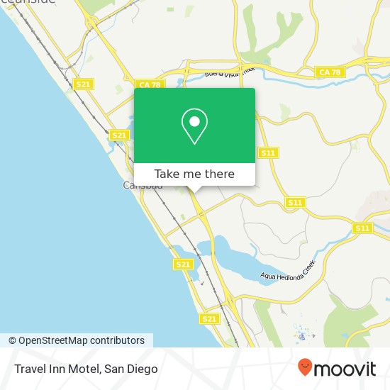 Mapa de Travel Inn Motel