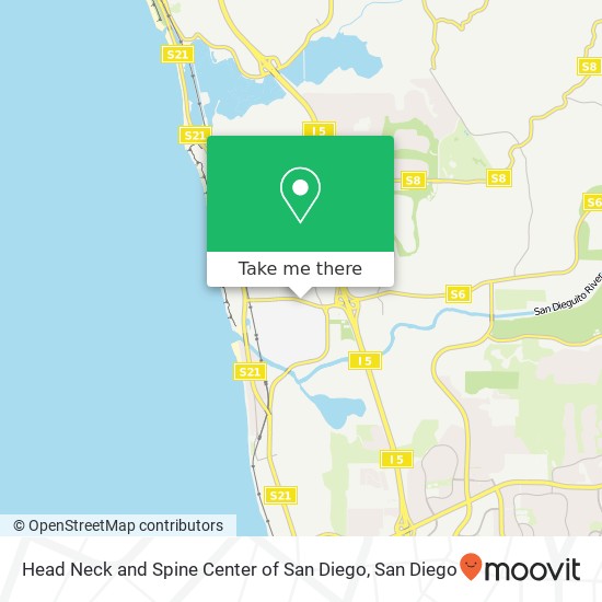 Head Neck and Spine Center of San Diego map
